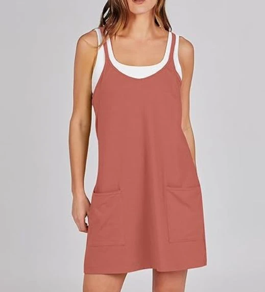 Anrabess Athletic Mini Romper Dress